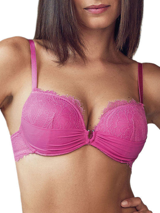 Lormar Push Up Bra Fuchsia