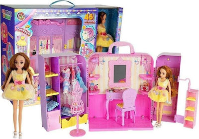 Doll Wardrobe With Accessories