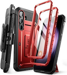 Supcase Umschlag Rückseite Kunststoff Rot (Galaxy S24)