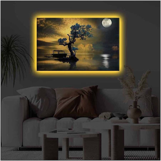 Wallity Painting on Canvas with LED Lighting 70x45cm