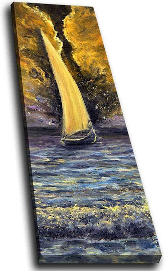 Wallity Gemälde auf Leinwand mit LED-Beleuchtung 30x90cm