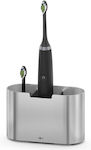 Zack Toothbrush Support Base Inox Gray