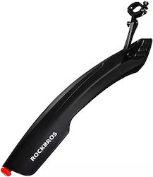 Rockbros Dnb8001 Mudguard With Red Led Light - Black