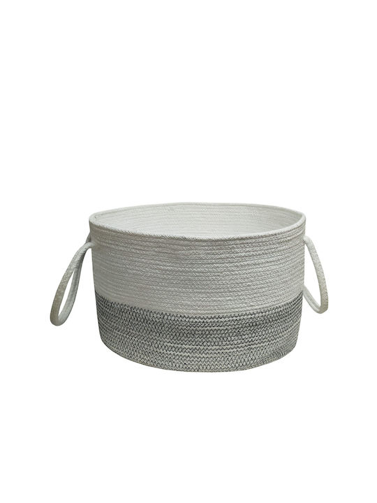 Le Blanc Καλάθι Αποθήκευσης Υφασμάτινο Λευκό 25x25x40cm