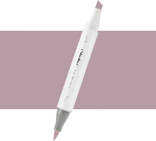 Ohuhu Honolulu Brush & Chisel Cocoa Brown E400 Маркер за рисуване 6мм