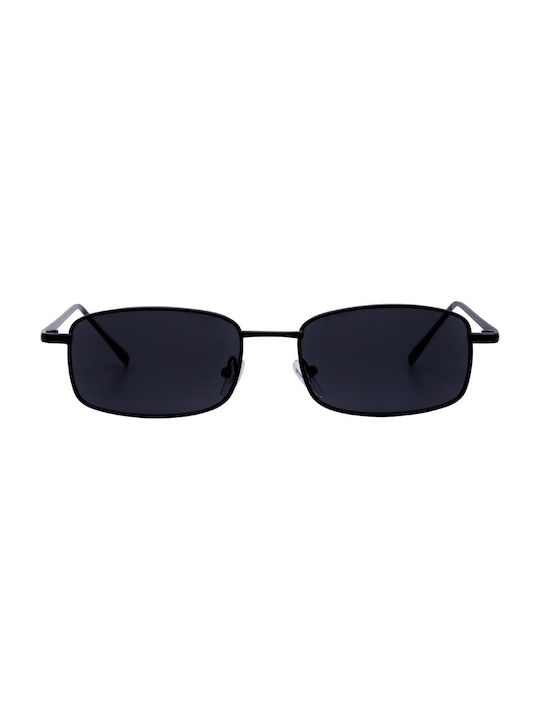 Sunglasses with Black Metal Frame and Black Lens 01-9072-25
