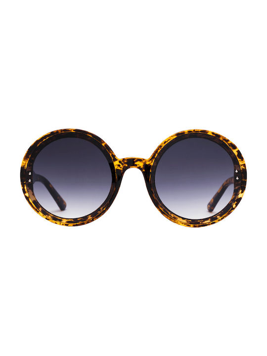 Sonnenbrillen mit Braun Schildkröte Rahmen und Gray Verlaufsfarbe Linse 03-2331-1