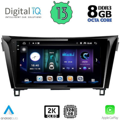 Digital IQ Car-Audiosystem für Nissan Qashqai 2014-2021 (Bluetooth/USB/AUX/WiFi/GPS/Apple-Carplay/Android-Auto) mit Touchscreen 10"