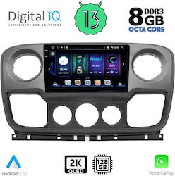 Digital IQ Sistem Audio Auto pentru Opel Movano Renault Maestru Nissan NV400 2010-2020 (Bluetooth/USB/AUX/WiFi/GPS/Apple-Carplay/Android-Auto) cu Ecran Tactil 10"