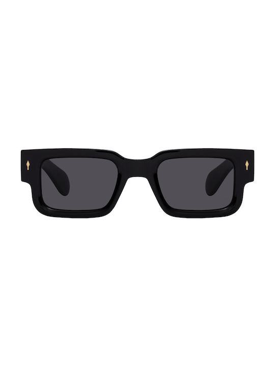 Sunglasses with Black Plastic Frame and Black Lens 2467-02