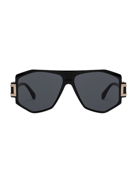 Sunglasses with Black Plastic Frame and Black Lens 5920135