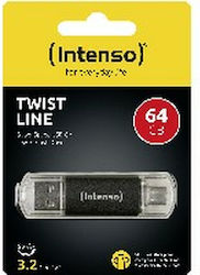 Intenso 64GB USB 2.0 Stick Gray