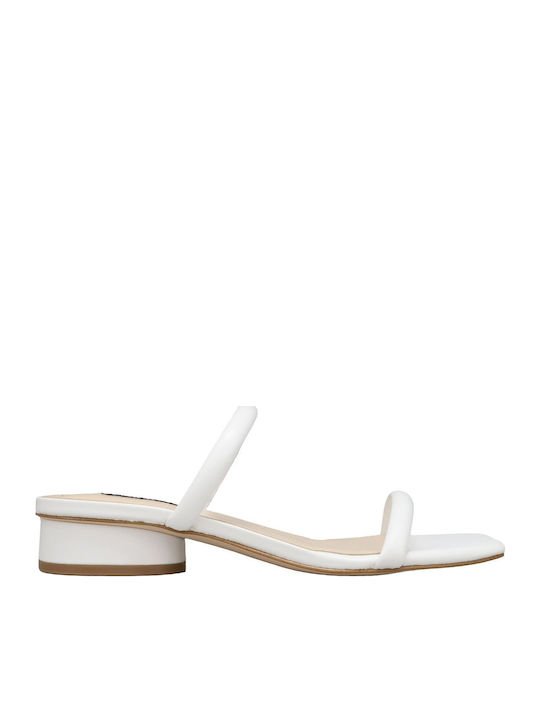 Women's Flat Sandals in White Color