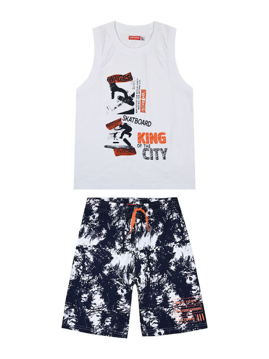 Energiers Kids Set with Shorts Summer 2pcs Navy Blue