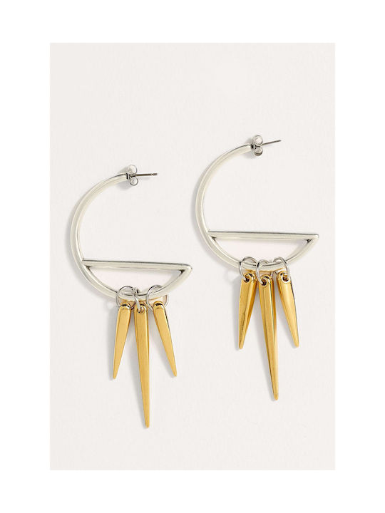 Dpar Earrings Hoops Gold Plated