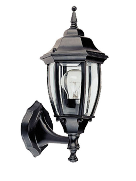 Aca Wall-Mounted Outdoor Lantern E27 IP44 20.3x37.5εκ.