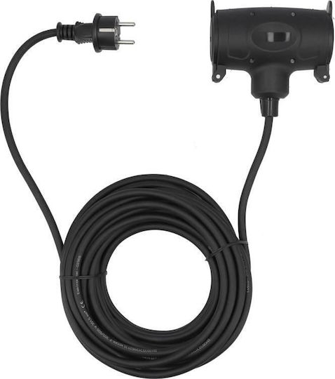 Yato Waterproof Extension Cable Cord 10m Black