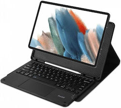 Buddi Zuna Klappdeckel Silikon mit Tastatur (Samsung Galaxy Tab S9 Plus 12,4'' X810 / X816B) Schwarze Buddi Zuna Klappdeckel Silikon mit Tastatur (Samsung Galaxy Tab S9 Plus 12,4'' X810 / X816B) Schwarze