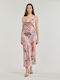 Guess Akilina Maxi Rochie Roz