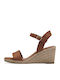 Anatomic Women's Ankle Strap Platforms Tabac Brown
