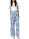 Women's High Rise Blue Indigo Pantaloons