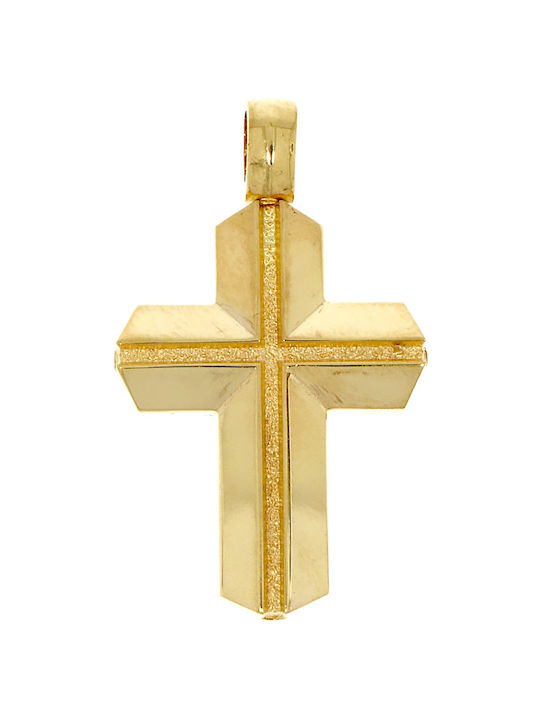 Senzio Belibasakis Herren Gold Kreuz 14K