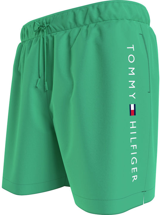 Tommy Hilfiger Medium Drawstring Bărbați Înot Bermude Mint Green Cu dungi