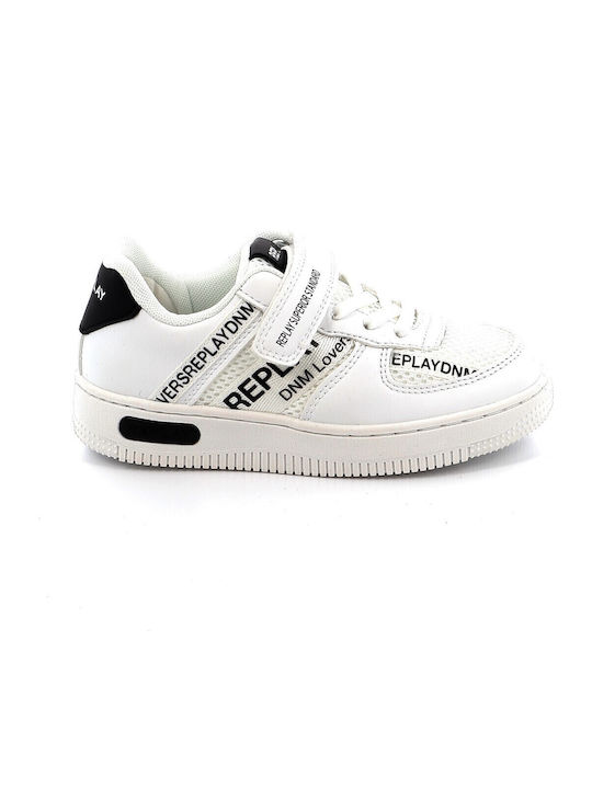 Kids' Low Casual Shoe Replay Color White Gbz43.000.c0004sw