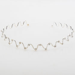 Stirnband Haar Silber