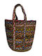 Le Blanc Stoff Strandtasche Mehrfarbig
