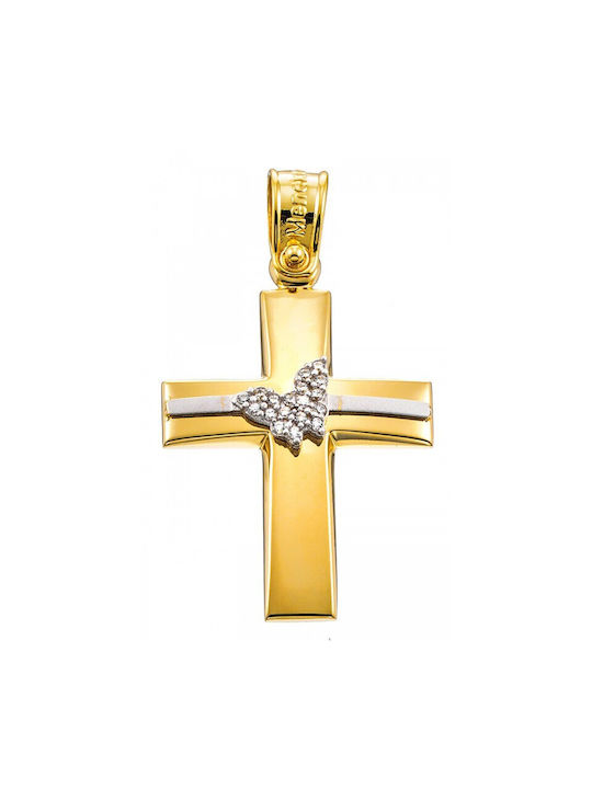 14-carat Gold Cross St564 14 Carat Gold Cross