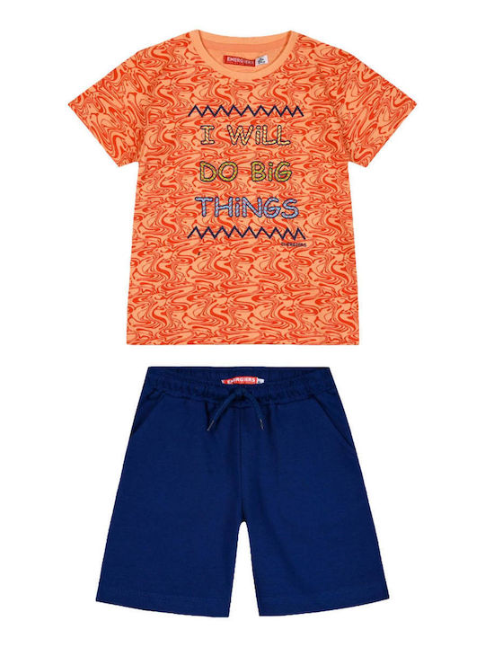 Energiers Kids Set with Shorts Summer 2pcs PORTOOKALI Big Things