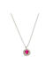 White gold rosette necklace Km275 9 carat