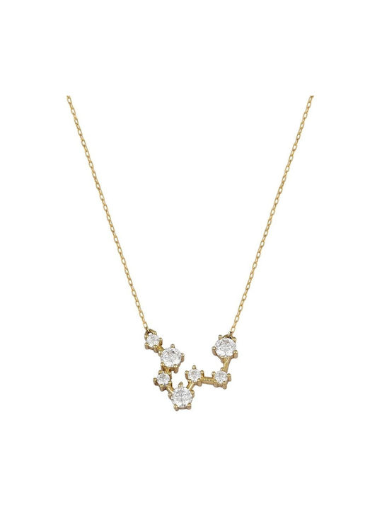 Gold Necklace Zodiac ''fishes'' necklace Fk25001 18 Carat