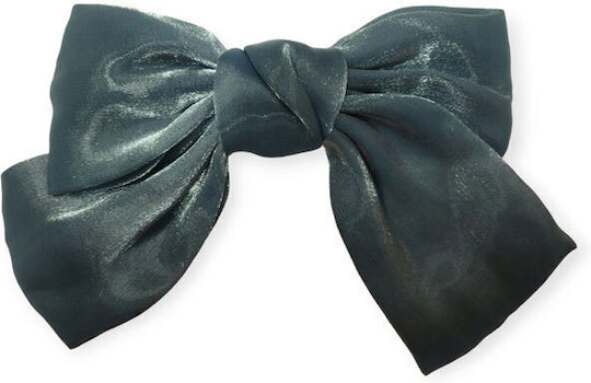 La Follie Haarbarrette mit Schleife Petrol Blue