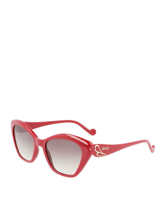 Liu Jo Women's Sunglasses with Red Plastic Frame and Red Lens