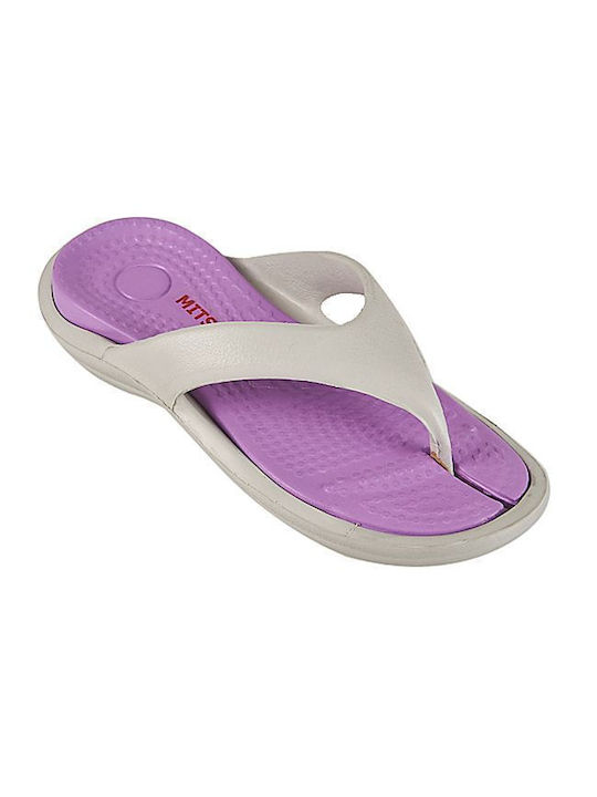 Mitsuko Women's Flip Flops Purple