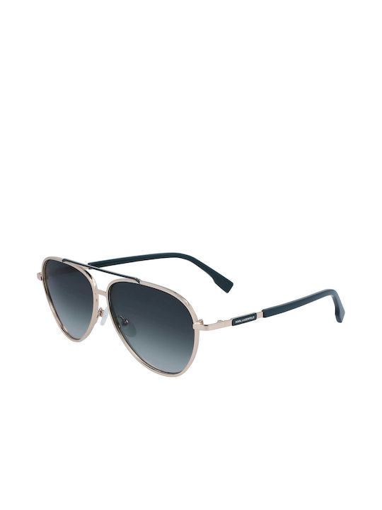 Karl Lagerfeld Men's Sunglasses with Gold Metal...