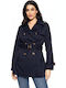 Damen Navy Trenchcoat