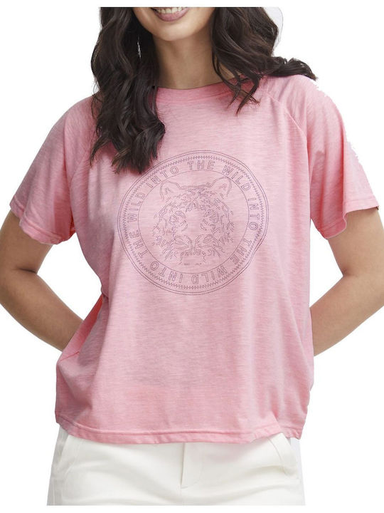 Fransa Women's T-shirt Pink