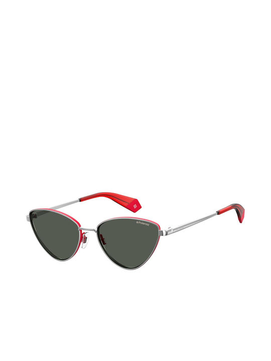 Polaroid Sonnenbrillen mit Rot Rahmen und Rot Linse 6071-S-XJ2B56