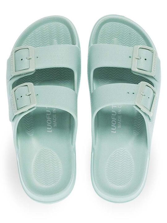 Luofu Frauen Flip Flops in Grün Farbe