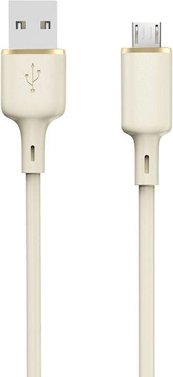 Dudao Regulär USB 2.0 auf Micro-USB-Kabel Beige 1m 1Stück