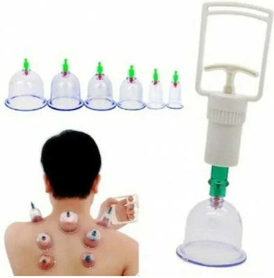 Therapeutic Device with Glass Suction Cups against Cellulite and Wrinkles 6pcs