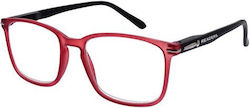 Lesebrille Rd165 Rot mit Etui +4,00, 1 Stück
