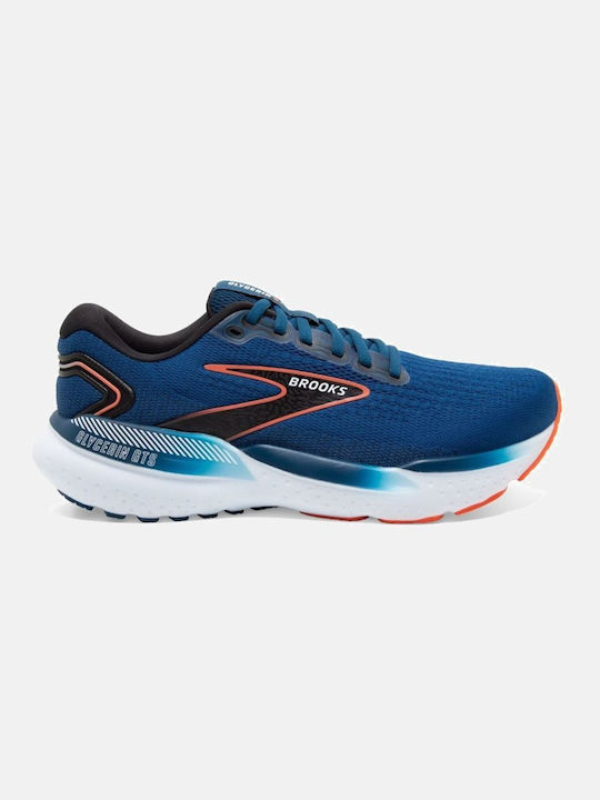 Brooks Glycerin Gts 21 Herren Sportschuhe Laufen Blue Opal / Black / Nasturtium