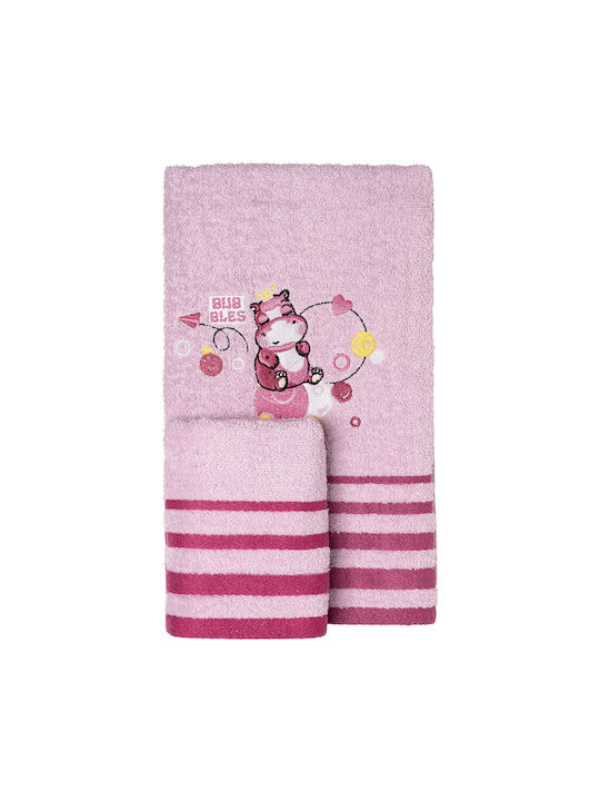 Beauty Home Set de prosoape pentru copii 2pcs Lila