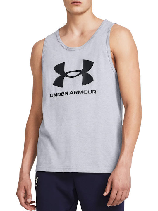 Under Armour Herren Sportliches Ärmelloses Shirt Gray