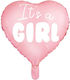 Balon Folie Inima Roz 45buc