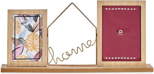 Κορνίζα Home Καφέ Μέταλλο Ξύλο (6 X 21,5 X 46 Cm)